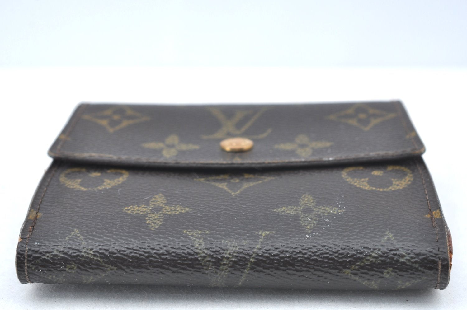 Authentic Louis Vuitton Monogram M61652 Porte Monnaie Billet Carte Credit K6066