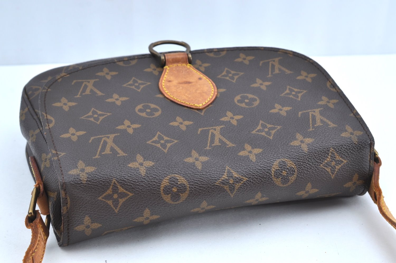 Authentic Louis Vuitton Monogram Saint Cloud GM M51242 Shoulder Cross Bag K6068