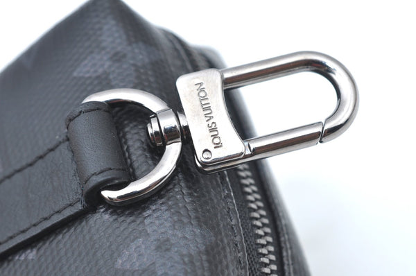 Auth Louis Vuitton Monogram Eclipse Rainbow Bijoux Sac Square MP2467 Pouch K6069