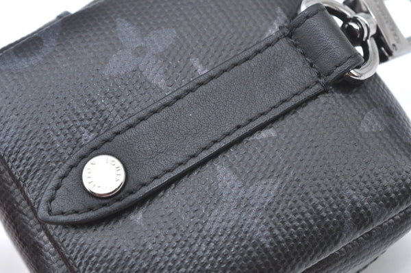 Auth Louis Vuitton Monogram Eclipse Rainbow Bijoux Sac Square MP2467 Pouch K6069