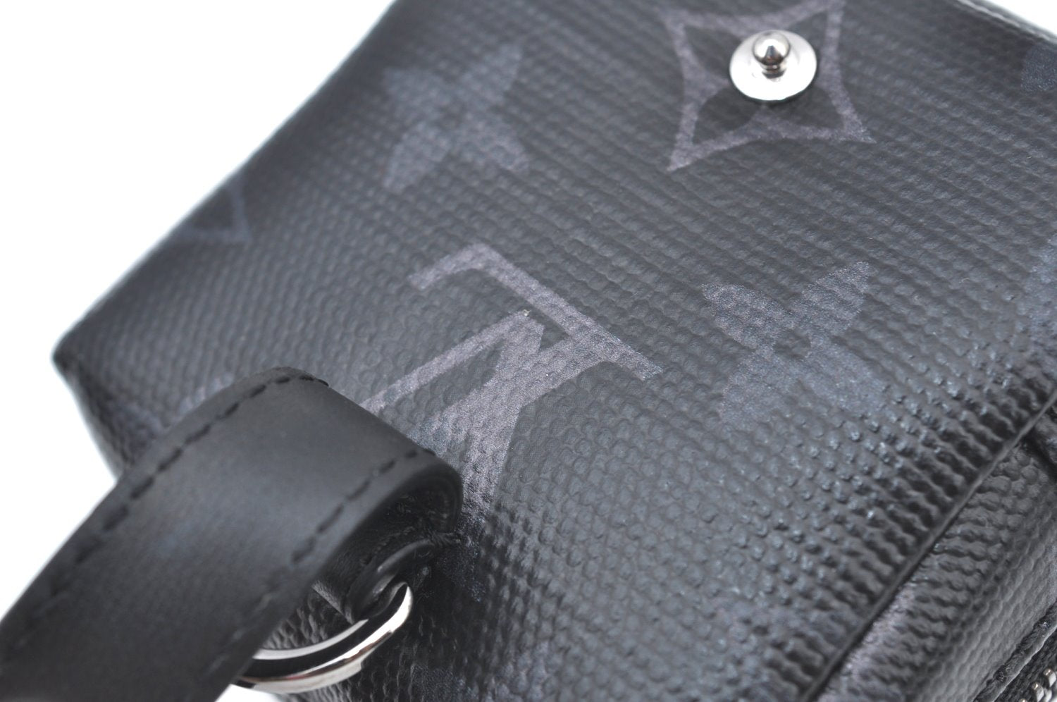 Auth Louis Vuitton Monogram Eclipse Rainbow Bijoux Sac Square MP2467 Pouch K6069