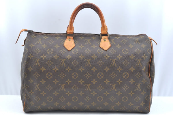 Authentic Louis Vuitton Monogram Speedy 40 Hand Boston Bag Old Model LV K6070