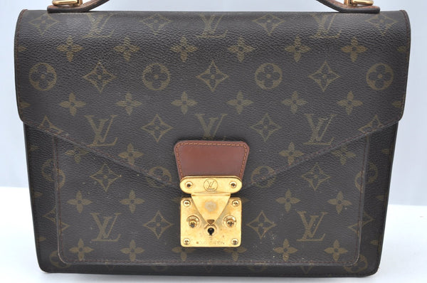 Authentic Louis Vuitton Monogram Monceau 2Way Shoulder Hand Bag M51185 LV K6072