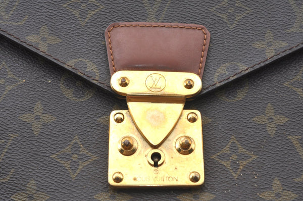 Authentic Louis Vuitton Monogram Monceau 2Way Shoulder Hand Bag M51185 LV K6072