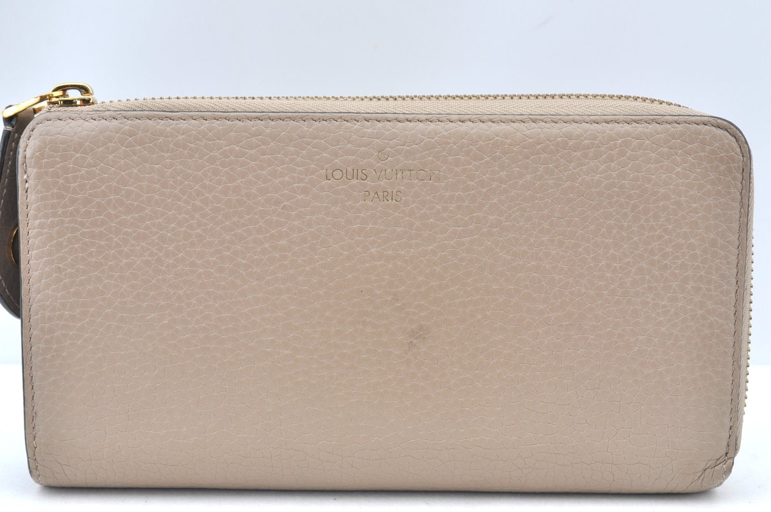 Authentic Louis Vuitton Parnassea Portefeuille Comet Wallet M63104 Beige K6075