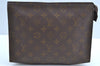 Auth Louis Vuitton Monogram Poche Toilette 26 Cosmetics Pouch Old Model LV K6080