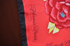 Authentic HERMES Carre 90 Scarf "Fleurs de L'Opera" Silk Black Red K6082