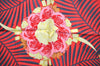 Authentic HERMES Carre 90 Scarf "Fleurs de L'Opera" Silk Black Red K6082