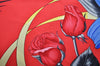 Authentic HERMES Carre 90 Scarf "Fleurs de L'Opera" Silk Black Red K6082