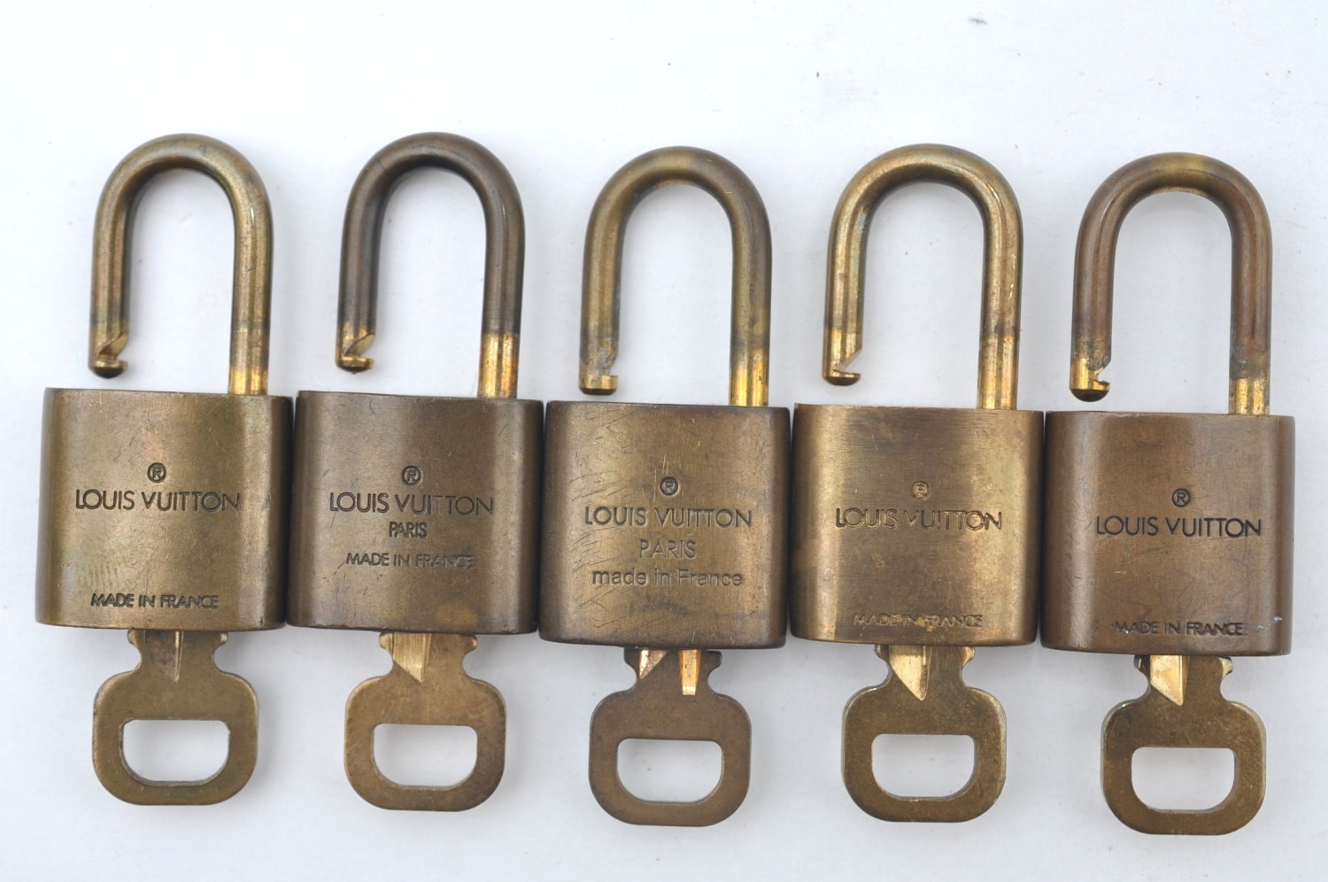 Authentic Louis Vuitton Padlock & Keys 10Set LV K6085