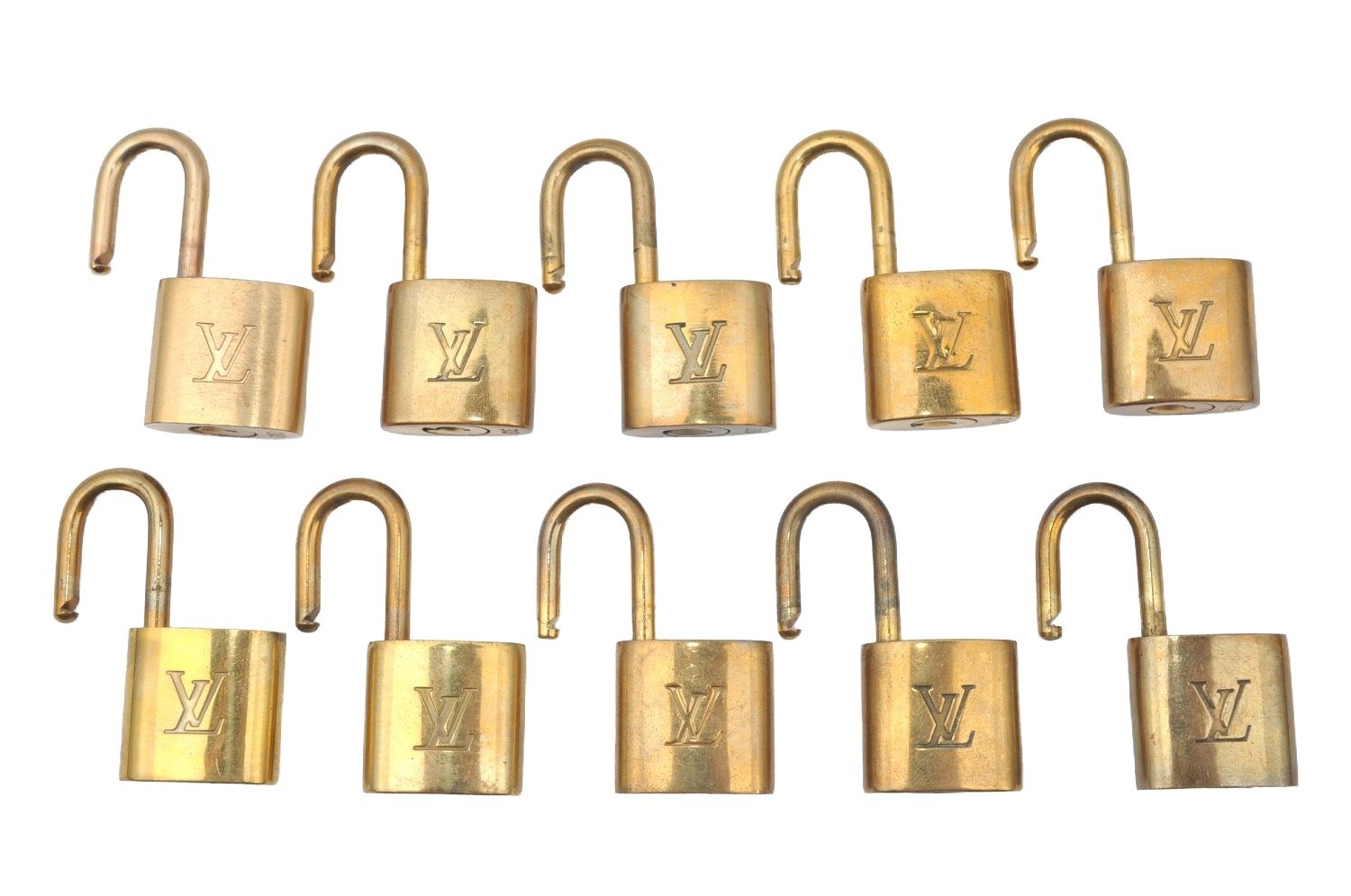 Authentic Louis Vuitton Padlock Gold 10Set LV K6087