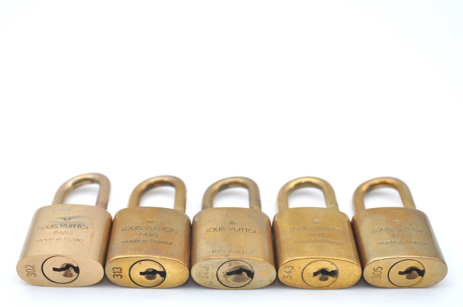 Authentic Louis Vuitton Padlock Gold 10Set LV K6087