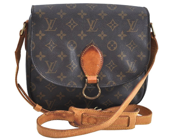 Authentic Louis Vuitton Monogram Saint Cloud GM M51242 Shoulder Cross Bag K6089