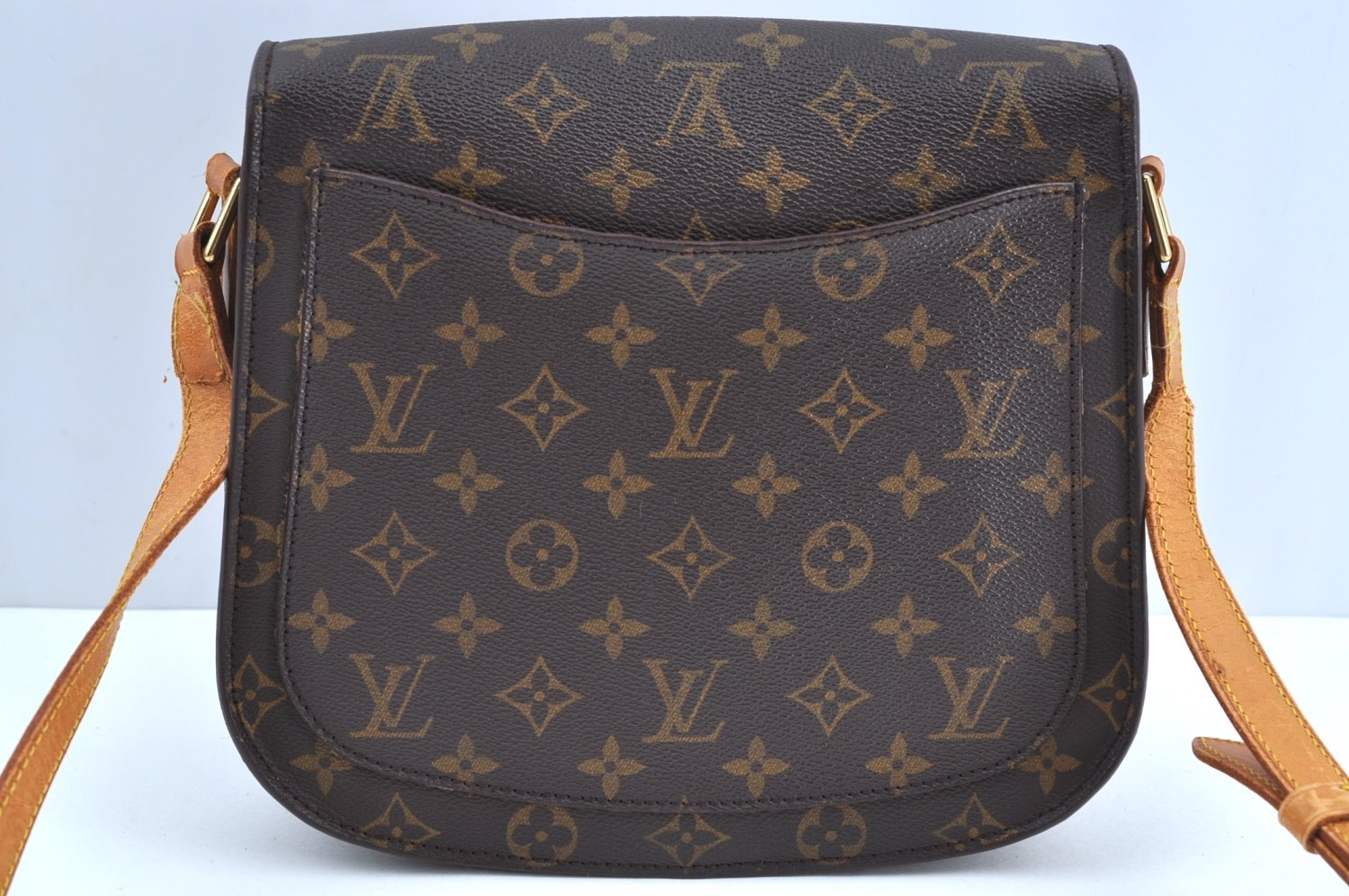 Authentic Louis Vuitton Monogram Saint Cloud GM M51242 Shoulder Cross Bag K6089