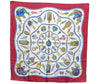 Authentic HERMES Carre 90 Scarf "Qu' importe le flacon..." Silk Red K6093