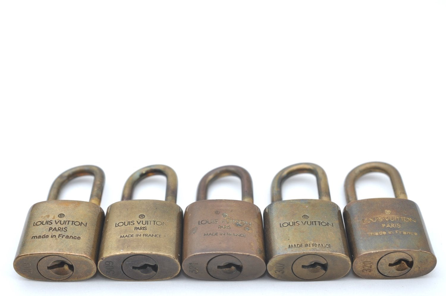 Authentic Louis Vuitton Padlock Gold 10Set LV K6097