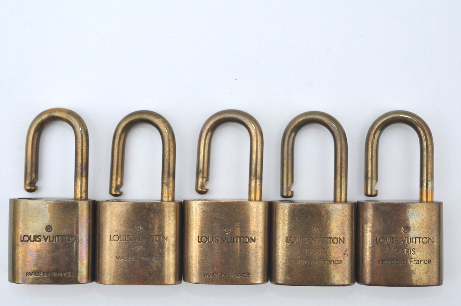 Authentic Louis Vuitton Padlock Gold 10Set LV K6097