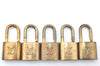 Authentic Louis Vuitton Padlock Gold 10Set LV K6099