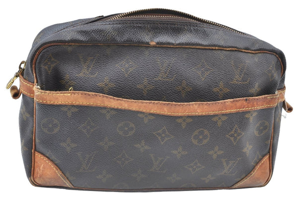 Authentic Louis Vuitton Monogram Compiegne 28 Clutch Hand Bag M51845 Junk K6110