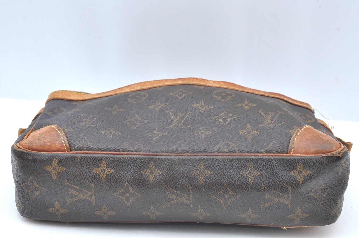 Authentic Louis Vuitton Monogram Compiegne 28 Clutch Hand Bag M51845 Junk K6110