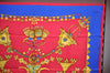 Authentic HERMES Carre 90 Scarf "PARURES DES SABLES" Silk Red K6115