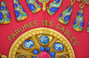 Authentic HERMES Carre 90 Scarf "PARURES DES SABLES" Silk Red K6115