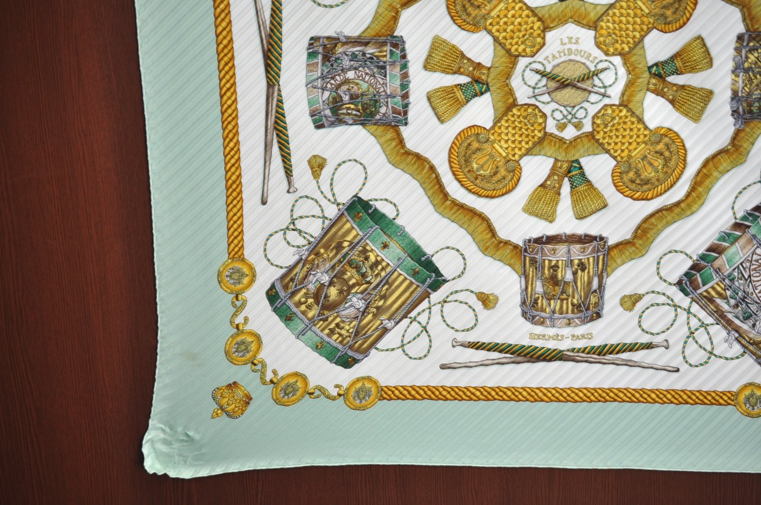 Authentic HERMES Pleats Scarf 