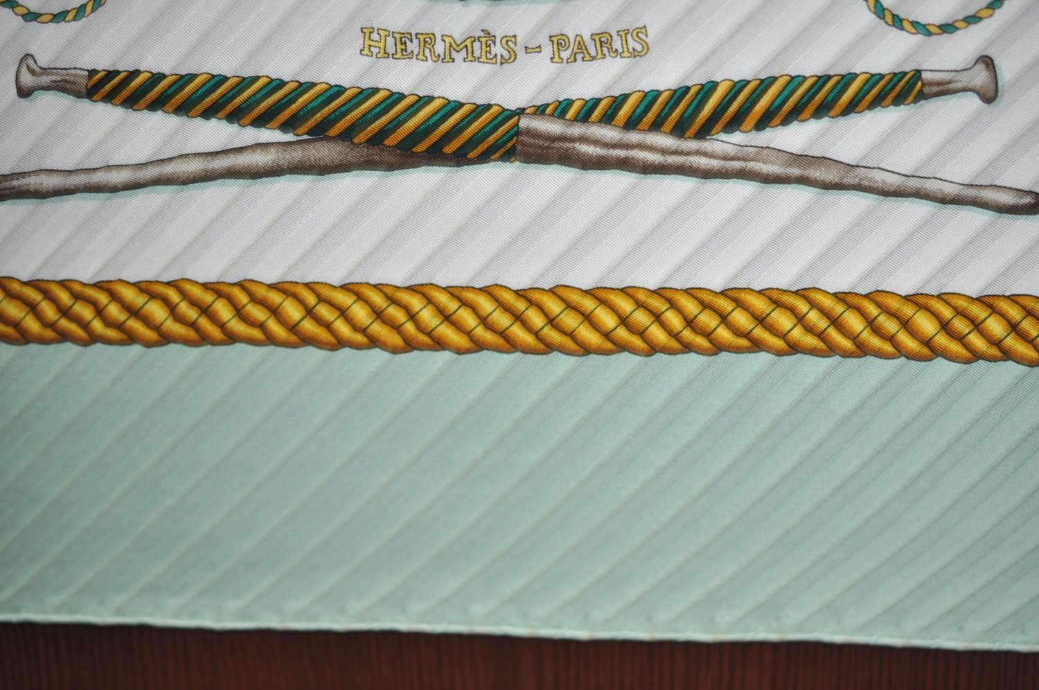 Authentic HERMES Pleats Scarf 