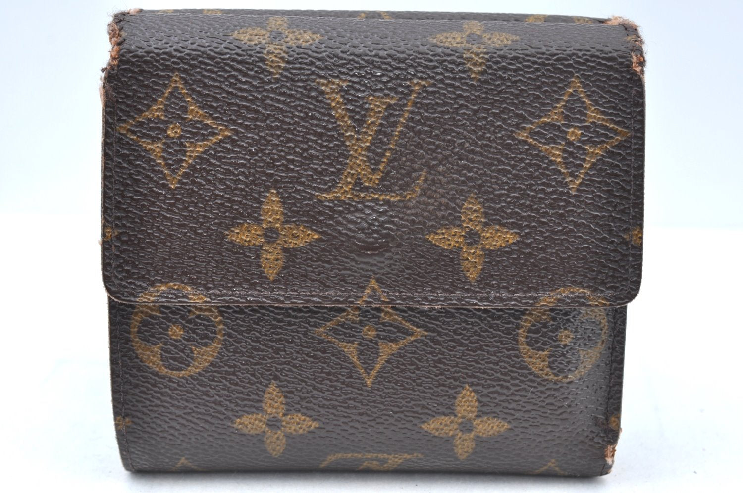 Authentic Louis Vuitton Monogram M61652 Porte Monnaie Billet Carte Credit K6129