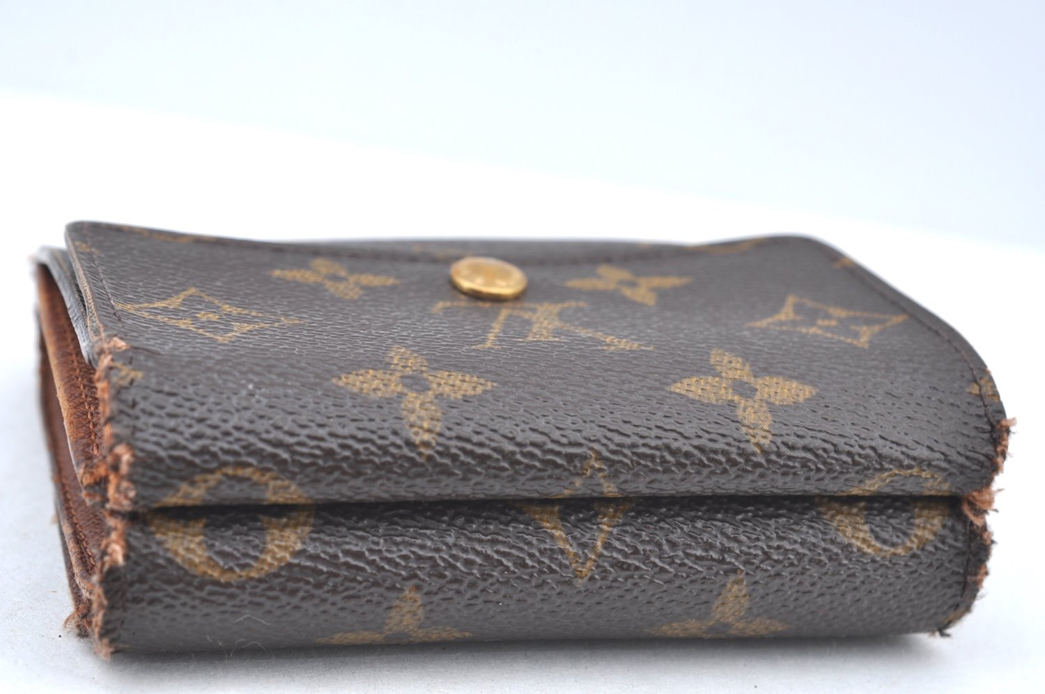 Authentic Louis Vuitton Monogram M61652 Porte Monnaie Billet Carte Credit K6129