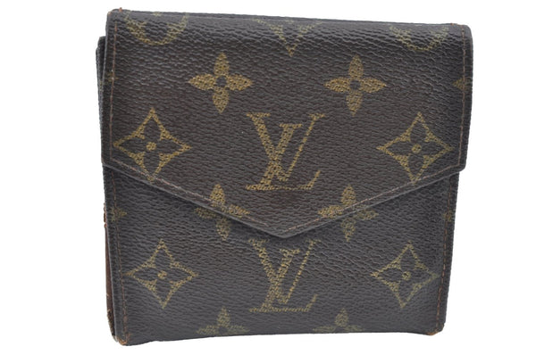 Authentic Louis Vuitton Monogram Porte Monnaie Billets Wallet M61660 Junk K6130