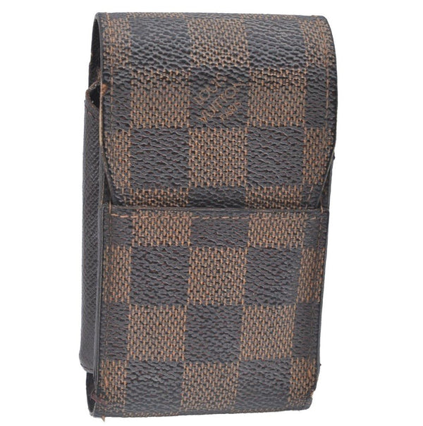 Authentic Louis Vuitton Damier Etui Cigarette Case N63024 LV K6131