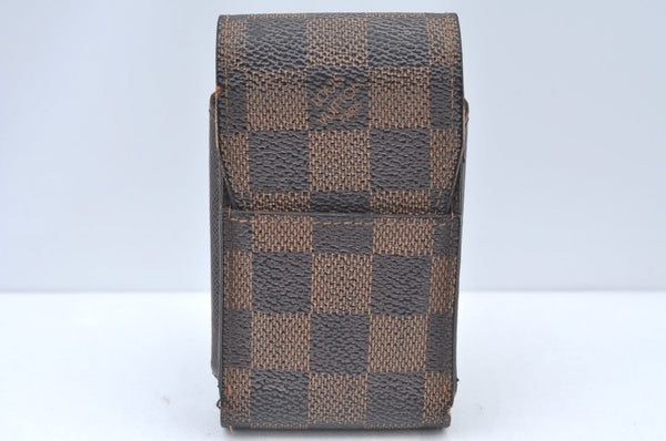 Authentic Louis Vuitton Damier Etui Cigarette Case N63024 LV K6131