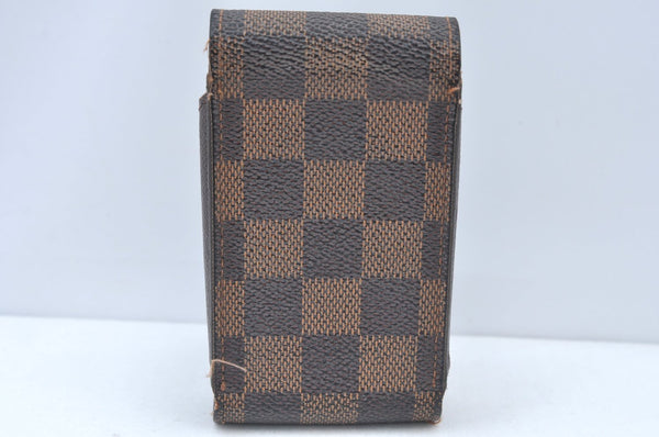 Authentic Louis Vuitton Damier Etui Cigarette Case N63024 LV K6131