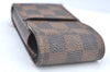 Authentic Louis Vuitton Damier Etui Cigarette Case N63024 LV K6131