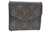 Authentic Louis Vuitton Monogram Porte Monnaie Billets Wallet M61660 LV K6132