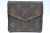 Authentic Louis Vuitton Monogram Porte Monnaie Billets Wallet M61660 LV K6132