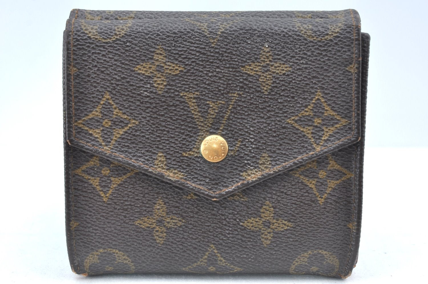 Authentic Louis Vuitton Monogram Porte Monnaie Billets Wallet M61660 LV K6132