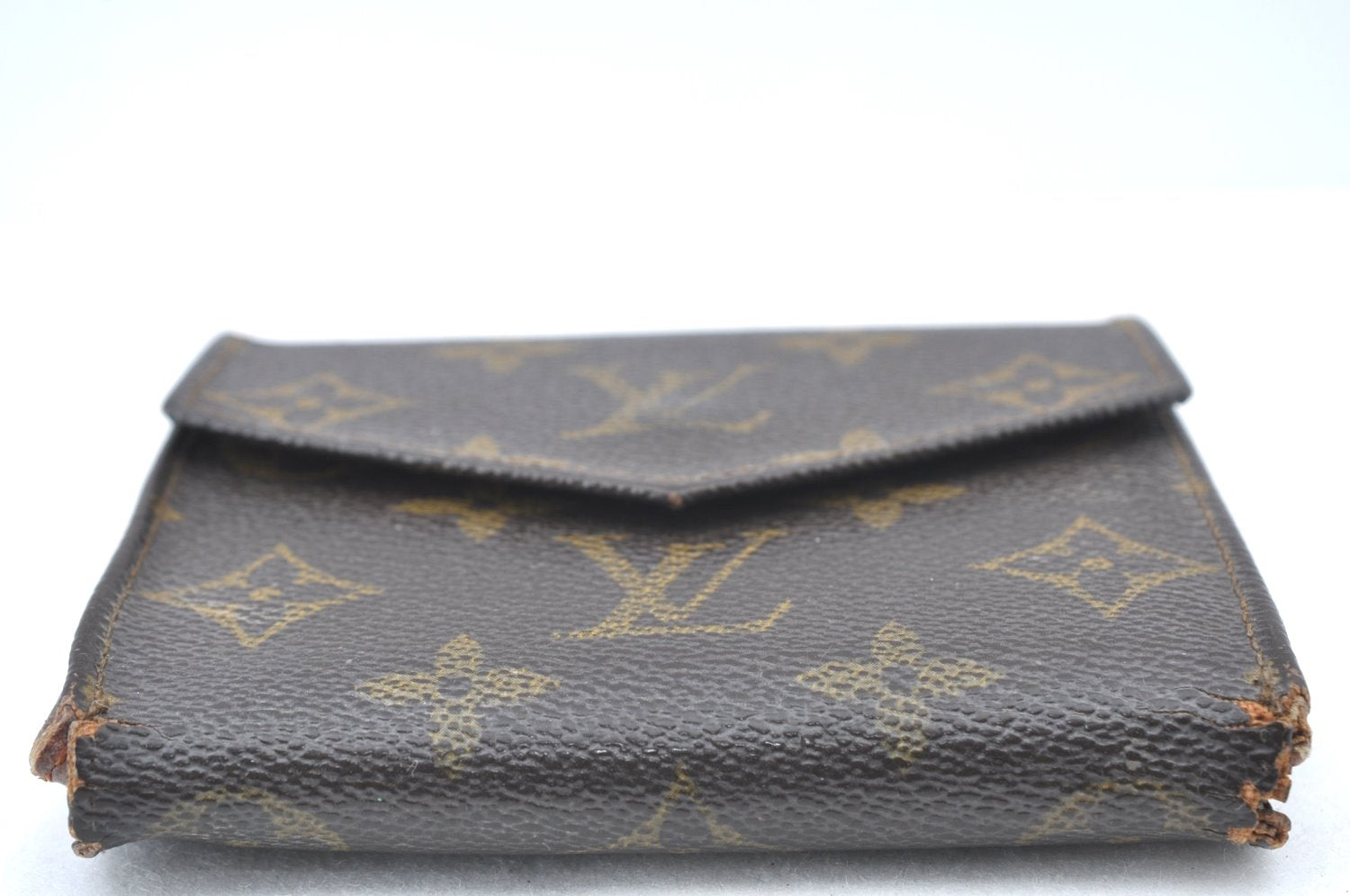 Authentic Louis Vuitton Monogram Porte Monnaie Billets Wallet M61660 LV K6132