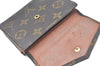 Authentic Louis Vuitton Monogram Porte Monnaie Billets Wallet M61660 LV K6132