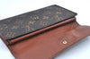 Authentic Louis Vuitton Monogram Portefeuille International M61217 Wallet K6133