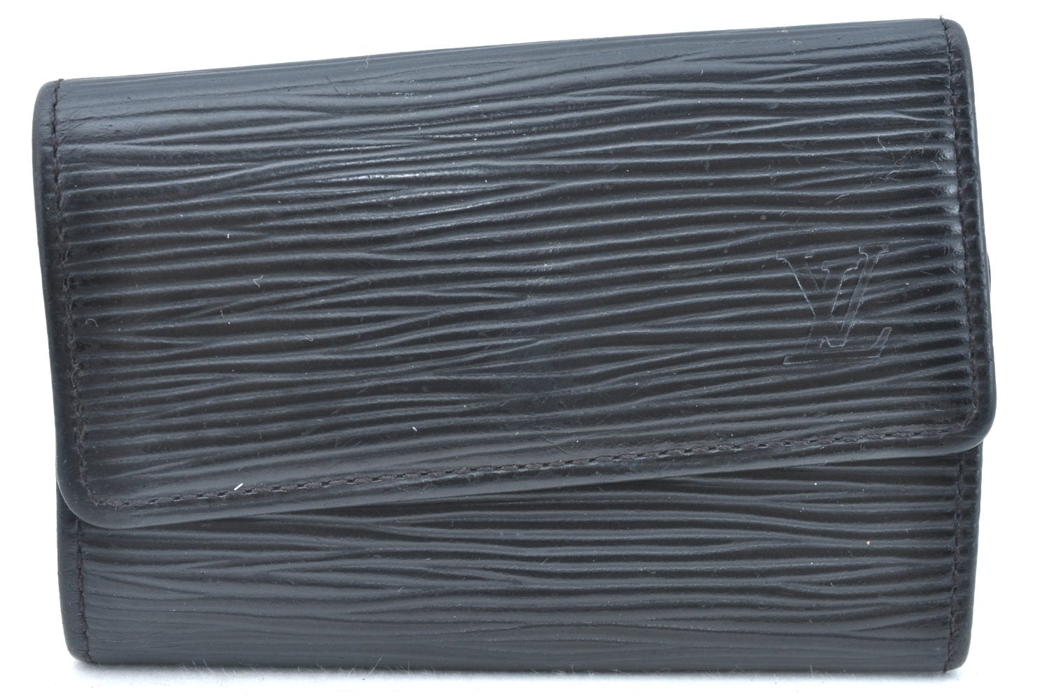 Authentic Louis Vuitton Epi Multicles 6 Key Case Black M63812 LV K6134