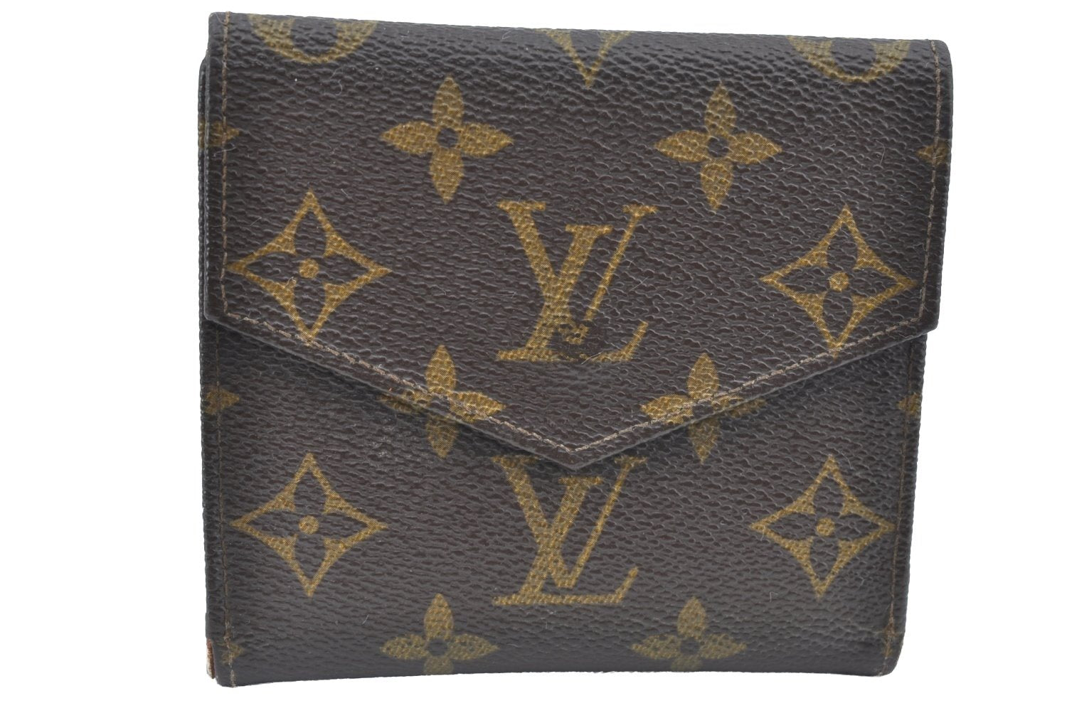 Authentic Louis Vuitton Monogram Porte Monnaie Billets Wallet M61660 LV K6135