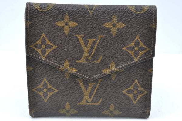 Authentic Louis Vuitton Monogram Porte Monnaie Billets Wallet M61660 LV K6135