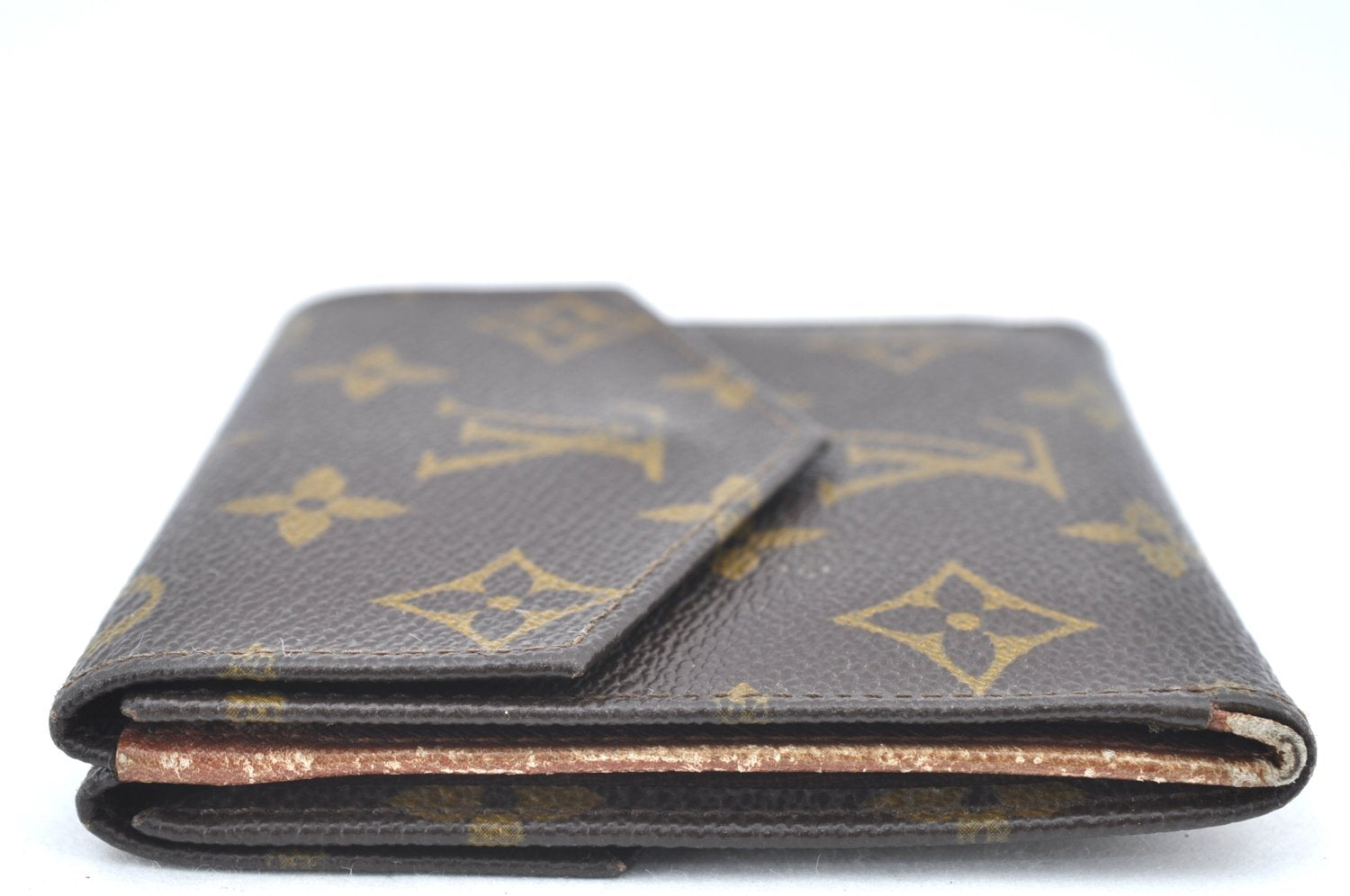 Authentic Louis Vuitton Monogram Porte Monnaie Billets Wallet M61660 LV K6135