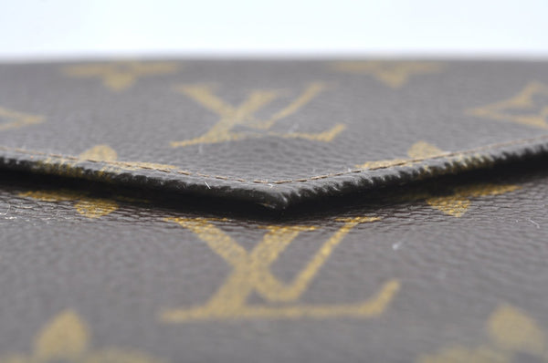 Authentic Louis Vuitton Monogram Porte Monnaie Billets Wallet M61660 LV K6135