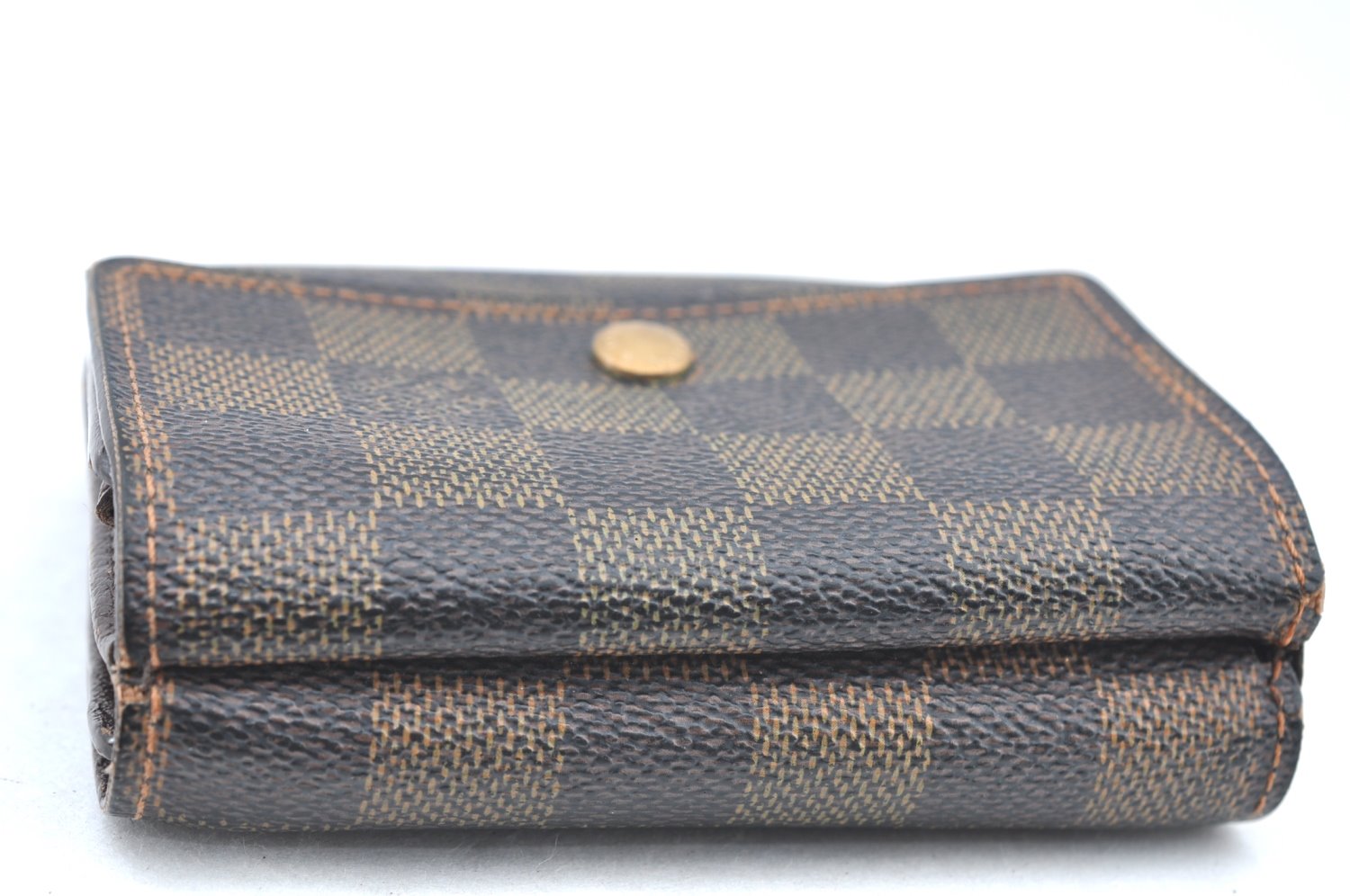 Auth Louis Vuitton Damier Porte Monnaie Billet Carte Credit N61652 Wallet K6136