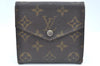 Authentic Louis Vuitton Monogram Porte Monnaie Billets Wallet M61660 LV K6138