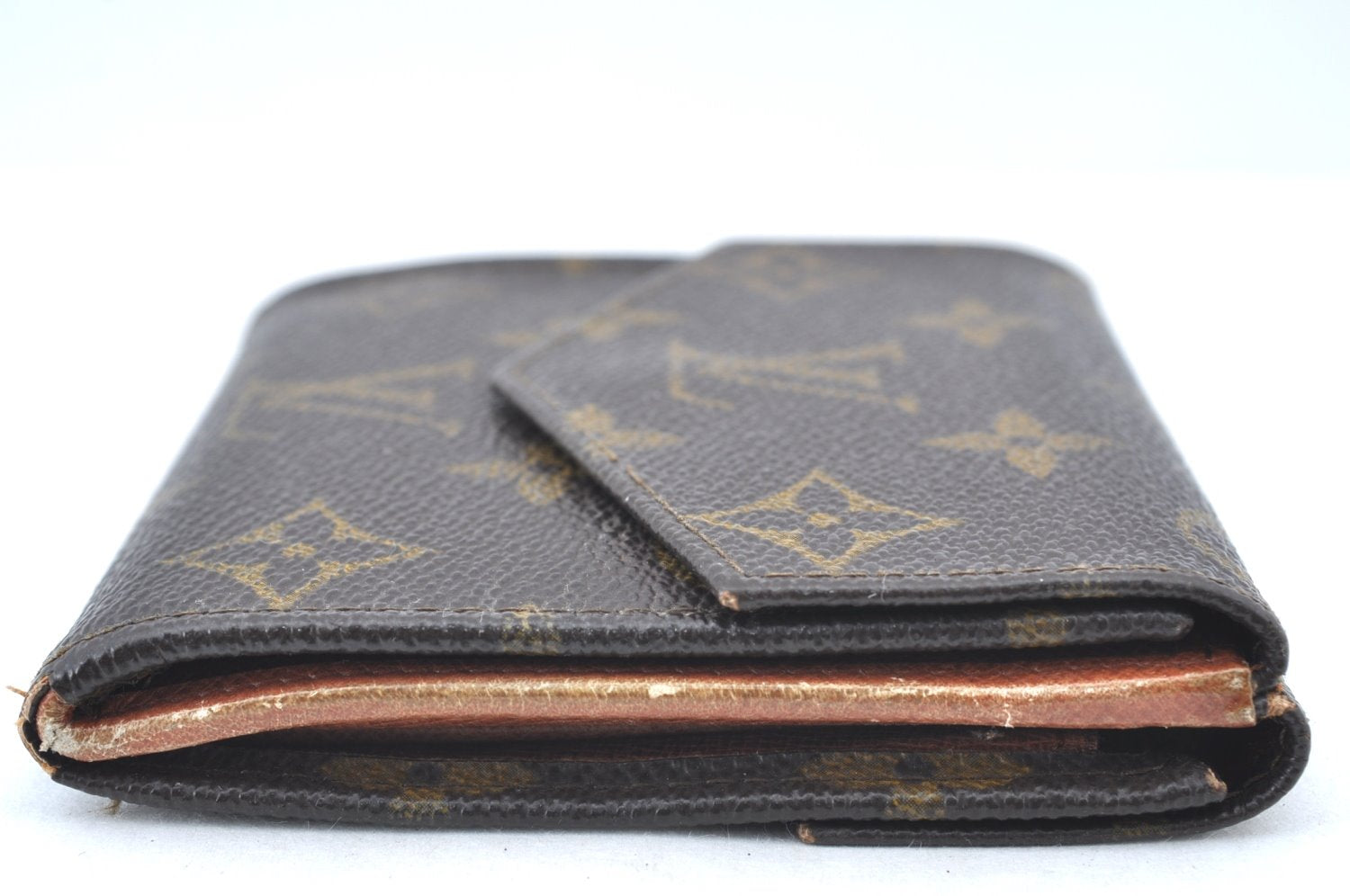 Authentic Louis Vuitton Monogram Porte Monnaie Billets Wallet M61660 LV K6138