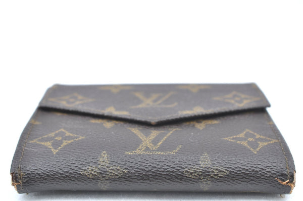Authentic Louis Vuitton Monogram Porte Monnaie Billets Wallet M61660 LV K6138